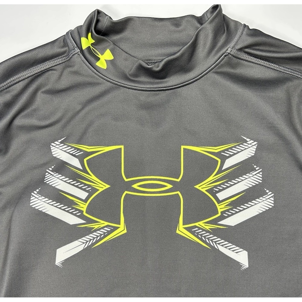 Under Armour Cold Gear Skeleton Youth Boys Long Sleeve Shirt Size Youth‎ XL Gray